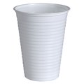 Abena Cups, Cold, Drinking Cup with Grooves, 7.1 Ounce, White, 3.5" Height, 2.75" Diameter, PS 5572